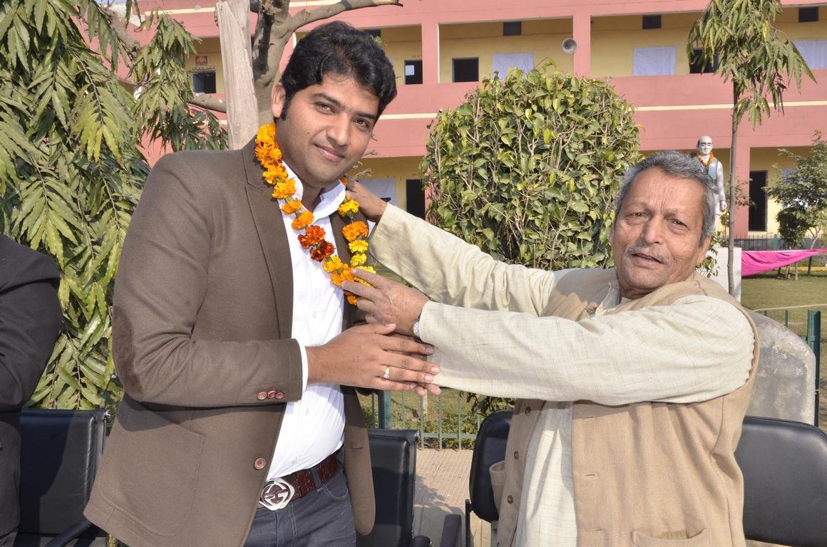 Felicitation ceremony at CRS Senior Secondary School