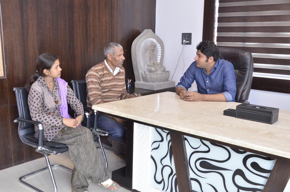 Parent interaction at the school office